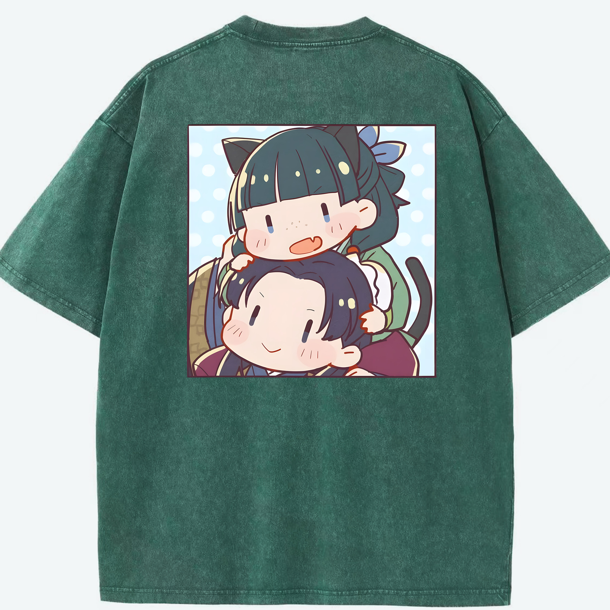 （画像用） 薬屋のひとりごと The Apothecary Diaries 綿100% ヴィンテージ風 半袖Tシャツ（背面プリント）